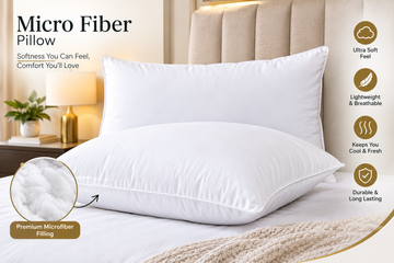 Pure Cotton Premium Pillow - Ultra Soft & Breathable
