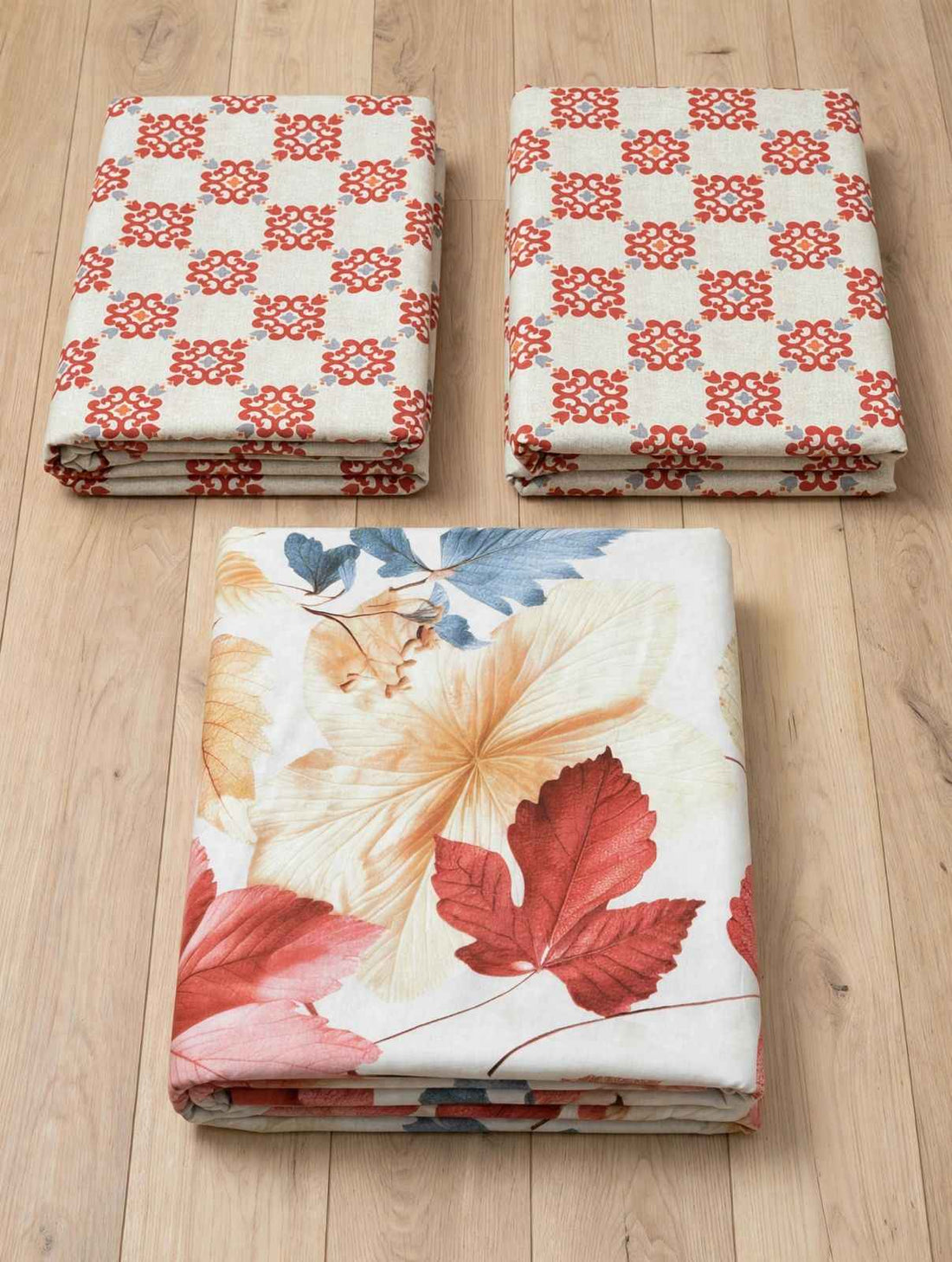 Autumn Maple Leaves Pure Cotton Bedsheet Set