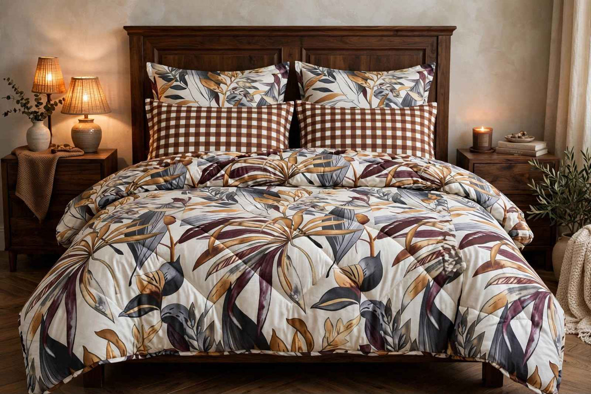 Autumn Botanical Luxe Pure Cotton Duvet Set