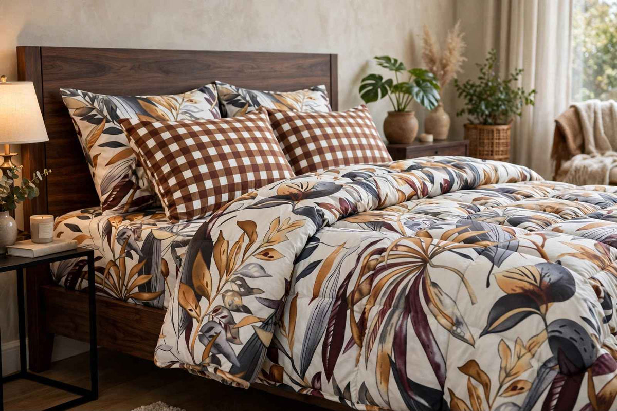 Autumn Botanical Luxe Pure Cotton Duvet Set