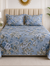 Azure Bloom Premium Floral Bedsheet Set