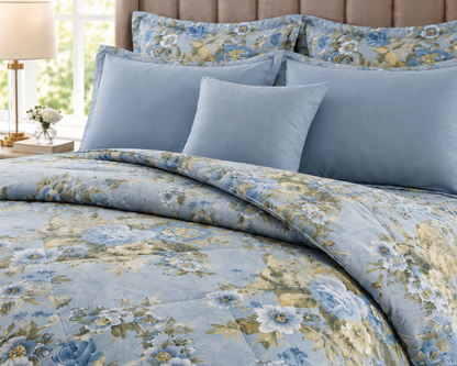 Bluebell Garden 7-Piece Quilted Comforter Set
