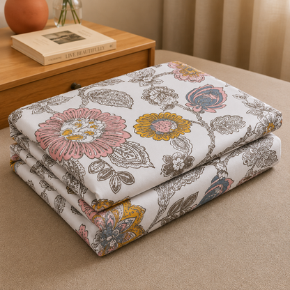 Heritage Bloom Premium Floral Fitted Sheet