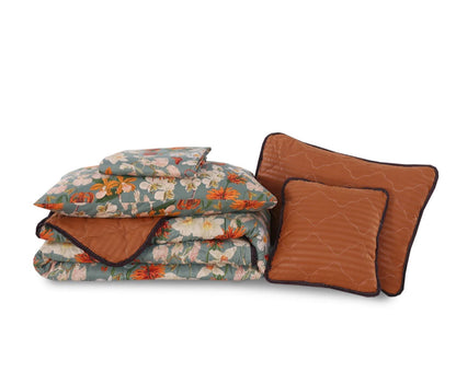 Autumn Meadow 7-Piece Quilted Comforter Set
